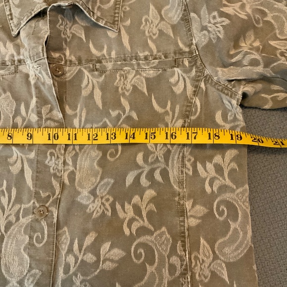 Denim & Co Blazer Jacket Women’s Medium Floral - Picture 11 of 13